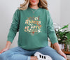 Cool Moms Love Jesus - Boho Comfort Colors Long Sleeve T Shirt