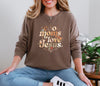 Cool Moms Love Jesus - Boho Comfort Colors Long Sleeve T Shirt