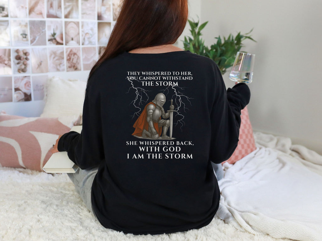 I Am the Storm Comfort Colors Long Sleeve T-Shirt