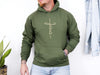 Jesus Cross Vertical Script Hoodie