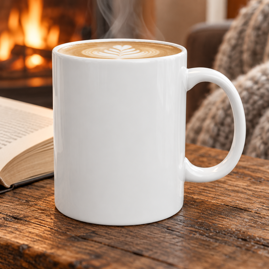 Blessed Mama Ceramic Mug - White