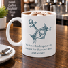 Hebrews 6:19 Anchored in Christ Ceramic Mug - White