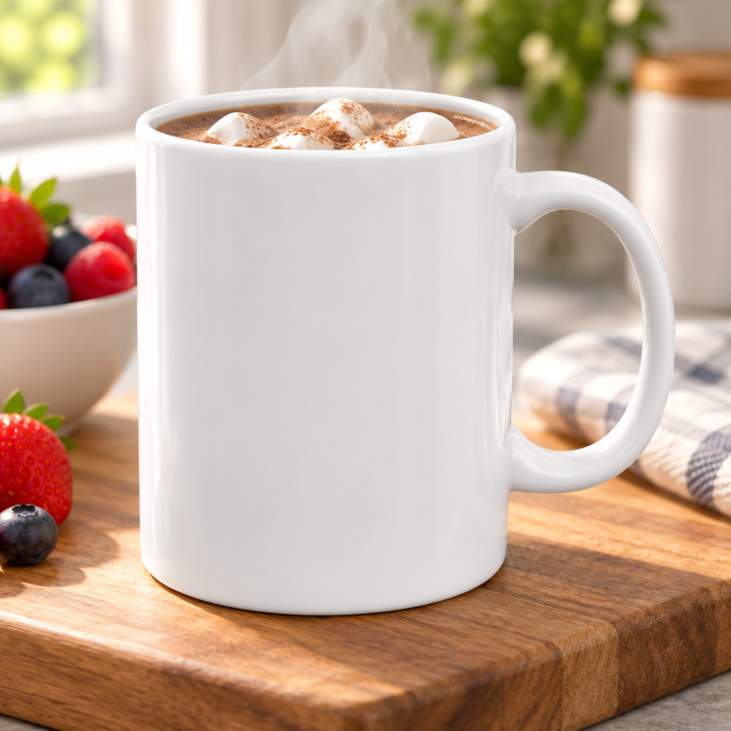 Faith Can Move Mountains Ceramic Mug - White