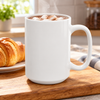 Faith Can Move Mountains Ceramic Mug - White