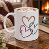 Love Faith Hope Heart Ceramic Mug - White