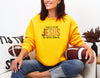 Fall for Jesus He Never Leaves Crewneck Sweatshirt