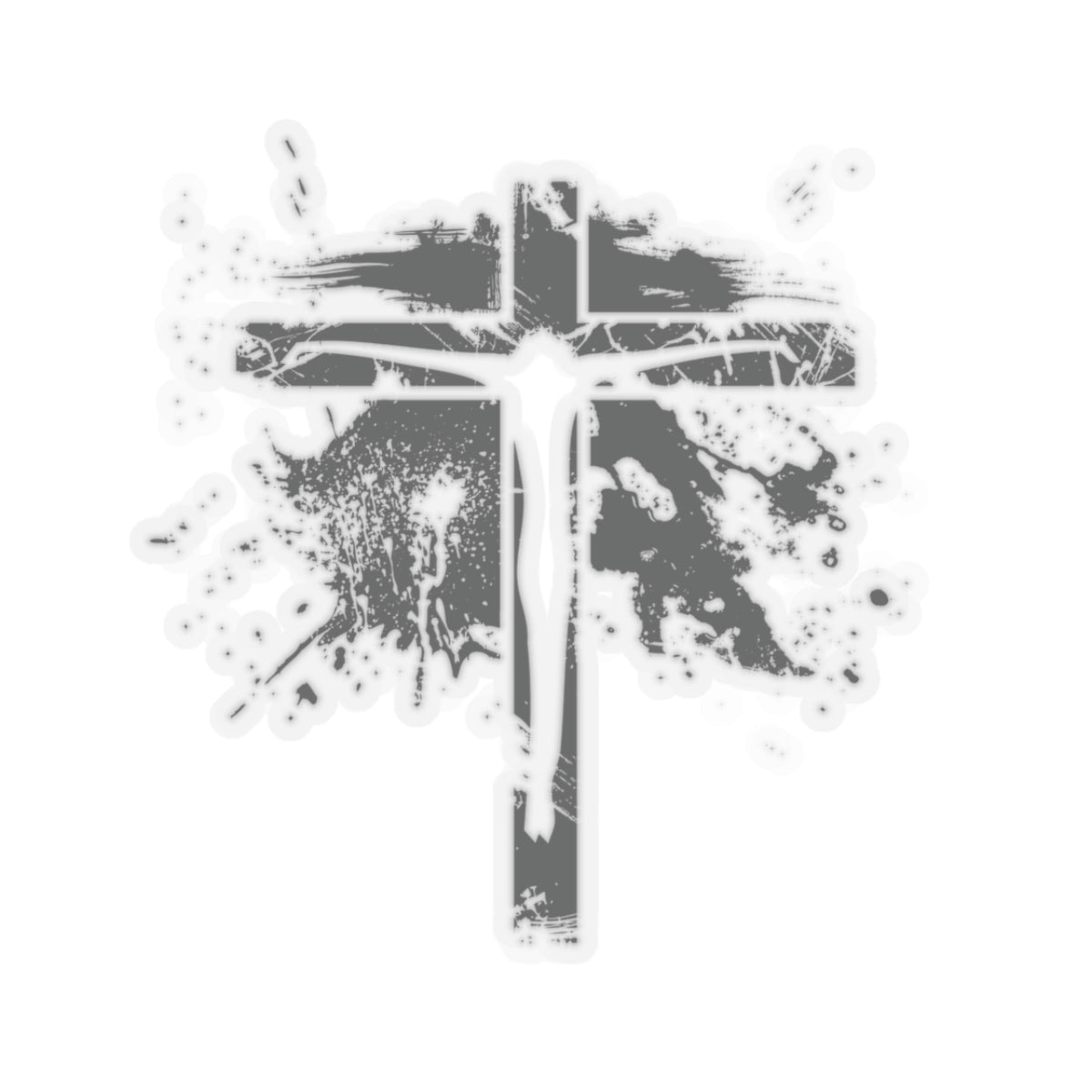Jesus On Cross Kiss-Cut Stickers - My Faith My Father