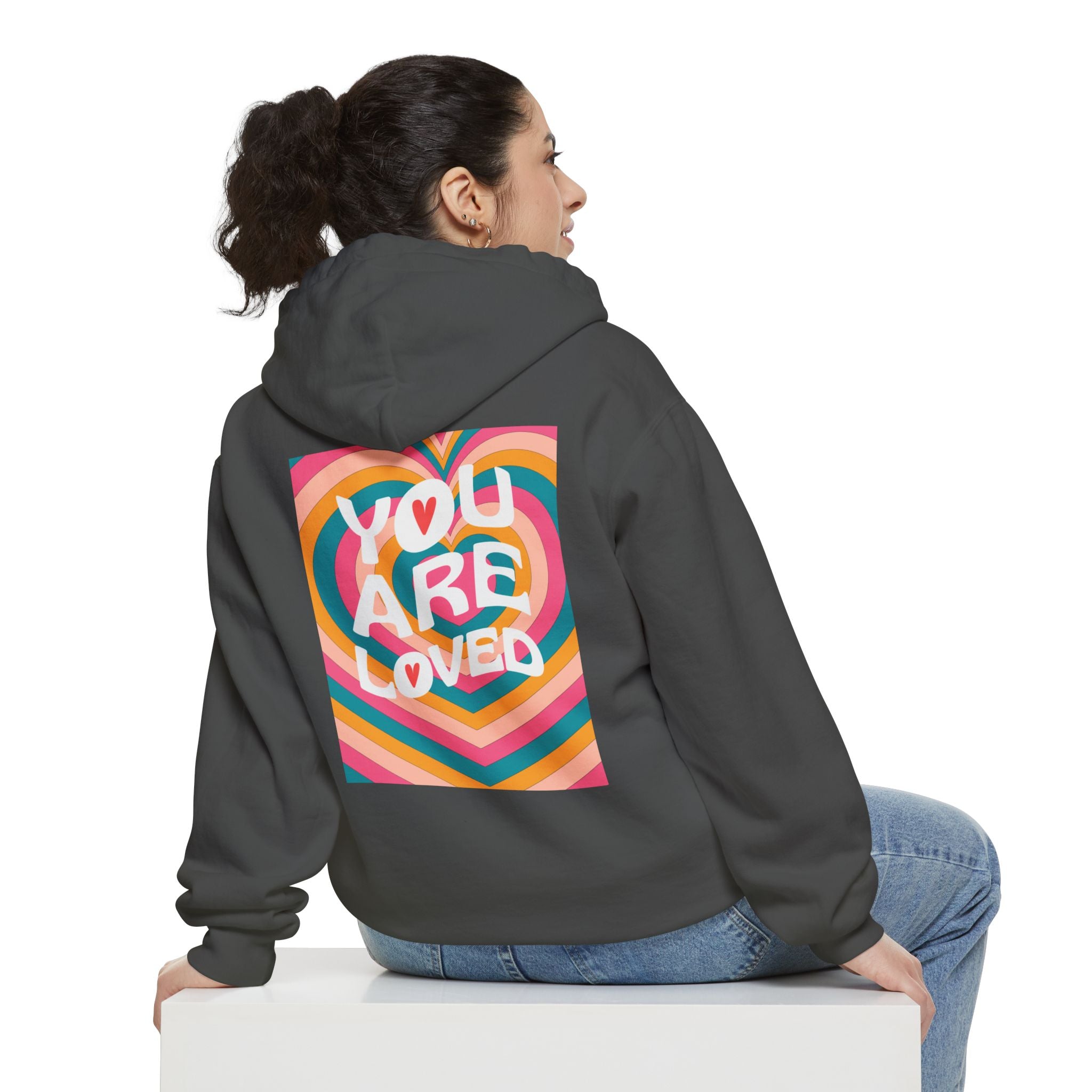 You Are Loved Retro, Unisex, Relaxed Fit Hoodie