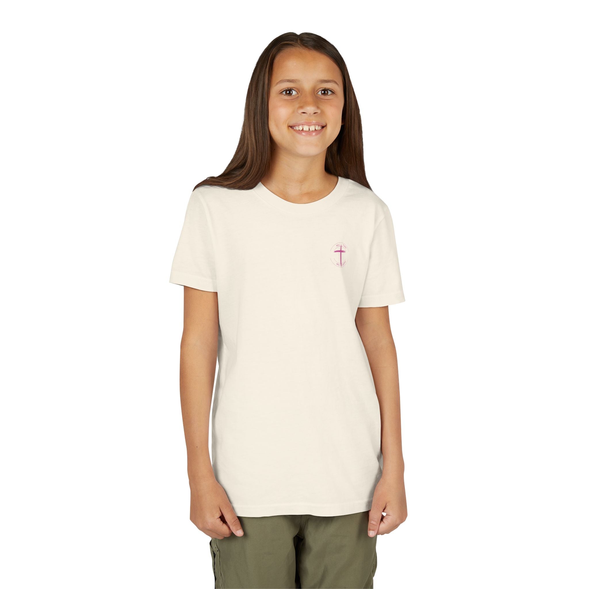Faith Over Fear - Pink Youth Unisex T-Shirt