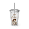 Jesus Is My Shepherd Sunsplash 16oz Tumbler With Straw - My Faith My Father