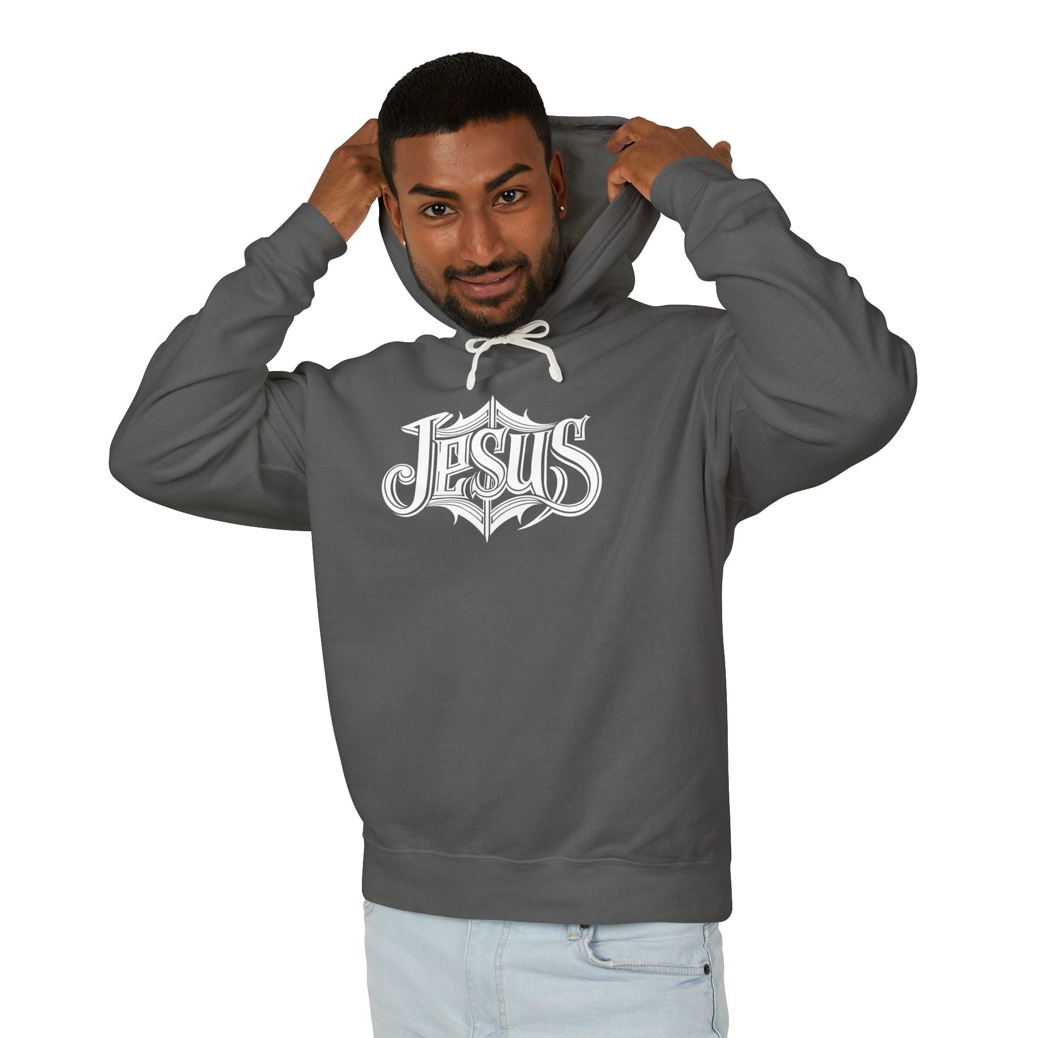 Jesus Unisex Relaxed Fit Lightweight Hooded Sweatshirt