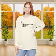 Woman of Faith, Mother, Wife Unisex Relaxed Fit Long Sleeve T-Shirt - My Faith My Father