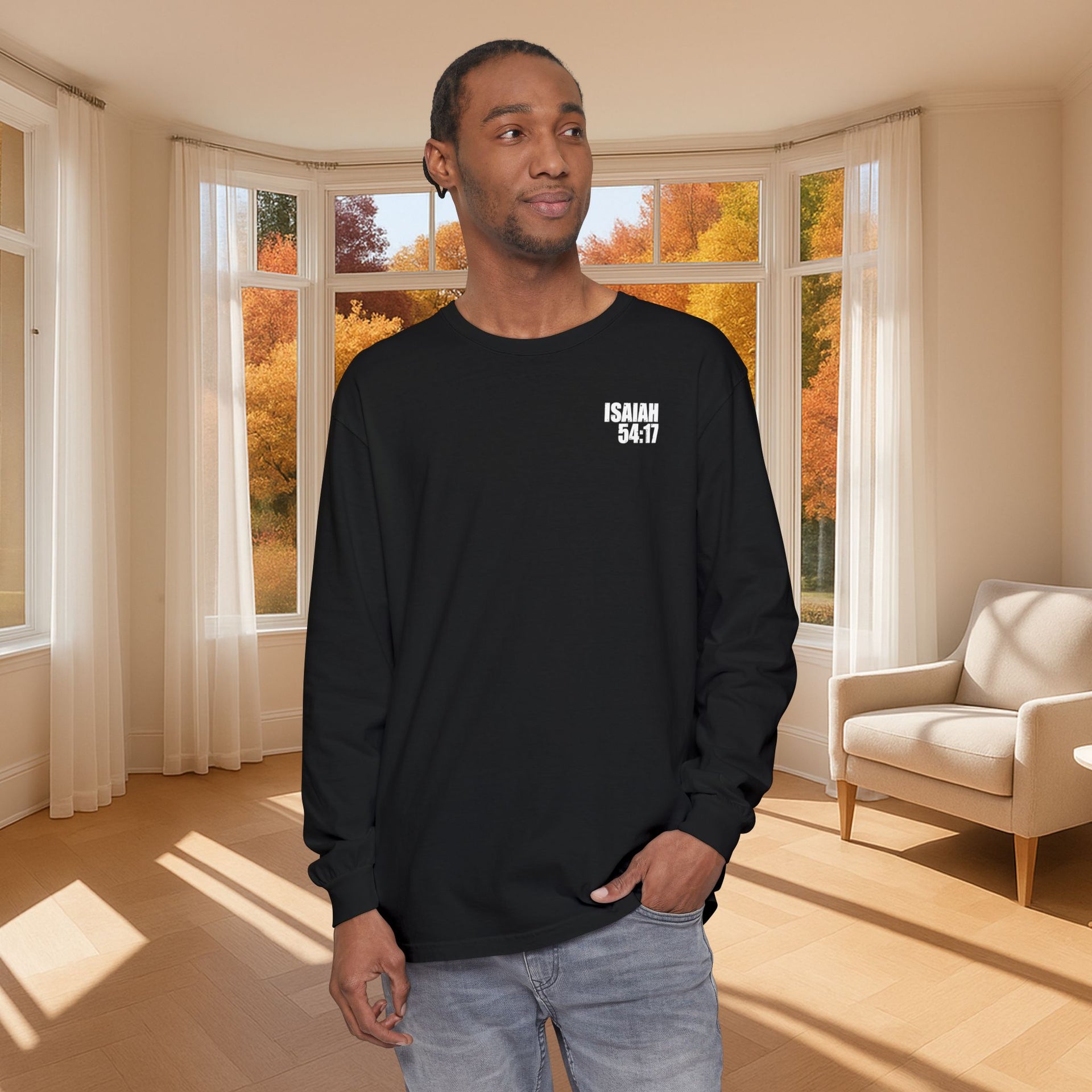 Isaiah 54:17 Unisex Long Sleeve T-Shirt - My Faith My Father