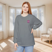 Faith Over Fear Pink Unisex Relaxed Fit Long Sleeve T-Shirt - My Faith My Father