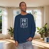 Pray + Cross Unisex Relaxed Fit Long Sleeve T-Shirt - My Faith My Father