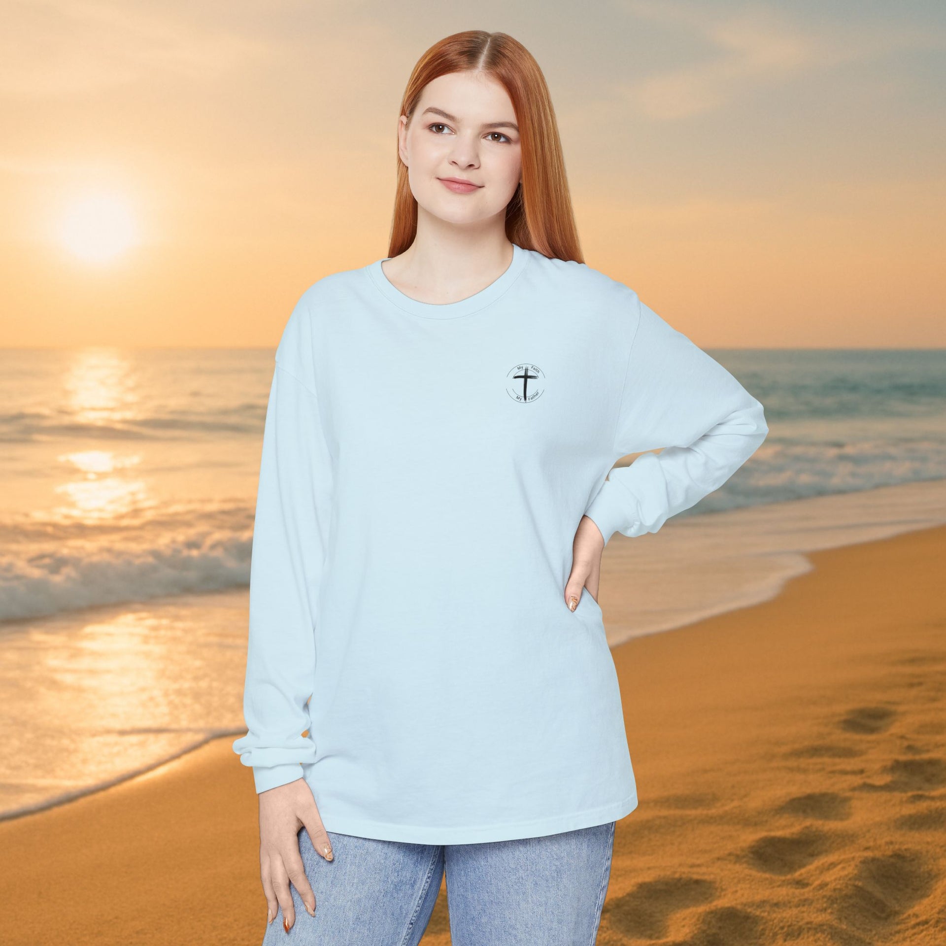 All I Need Unisex Relaxed Fit Long Sleeve T-Shirt - My Faith My Father