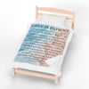 Love Is Patient Velveteen Plush Blanket - My Faith My Father