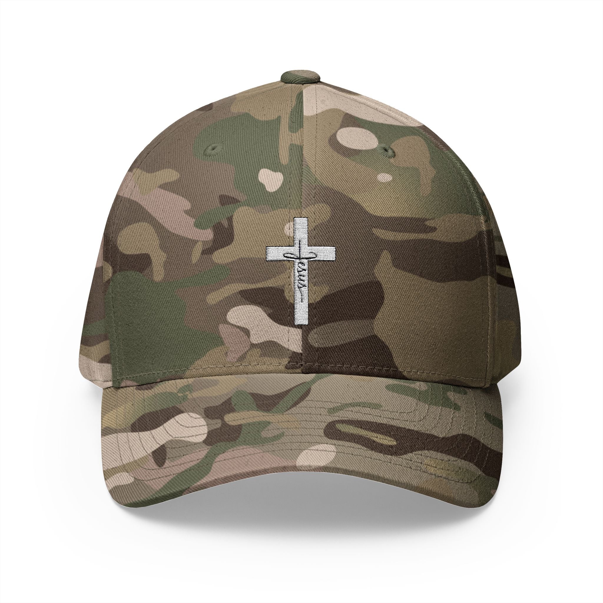 Cross With Jesus Flexfit Hat