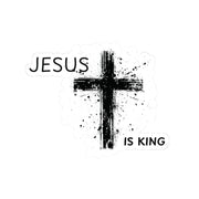 Jesus Is King Kiss-Cut Stickers - My Faith My Father