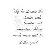 Lilies Kiss-Cut Stickers - My Faith My Father