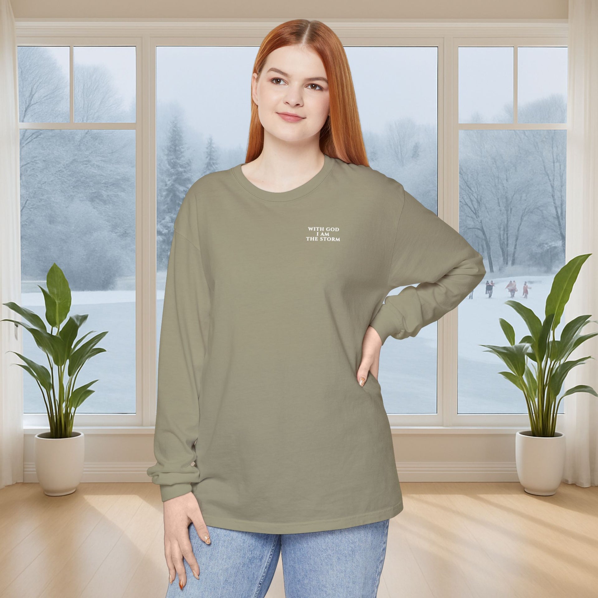 I Am the Storm Unisex Long Sleeve T-Shirt - My Faith My Father