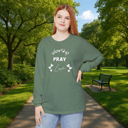 Worship, Pray, Love Unisex Relaxed Fit Long Sleeve T-Shirt - My Faith My Father