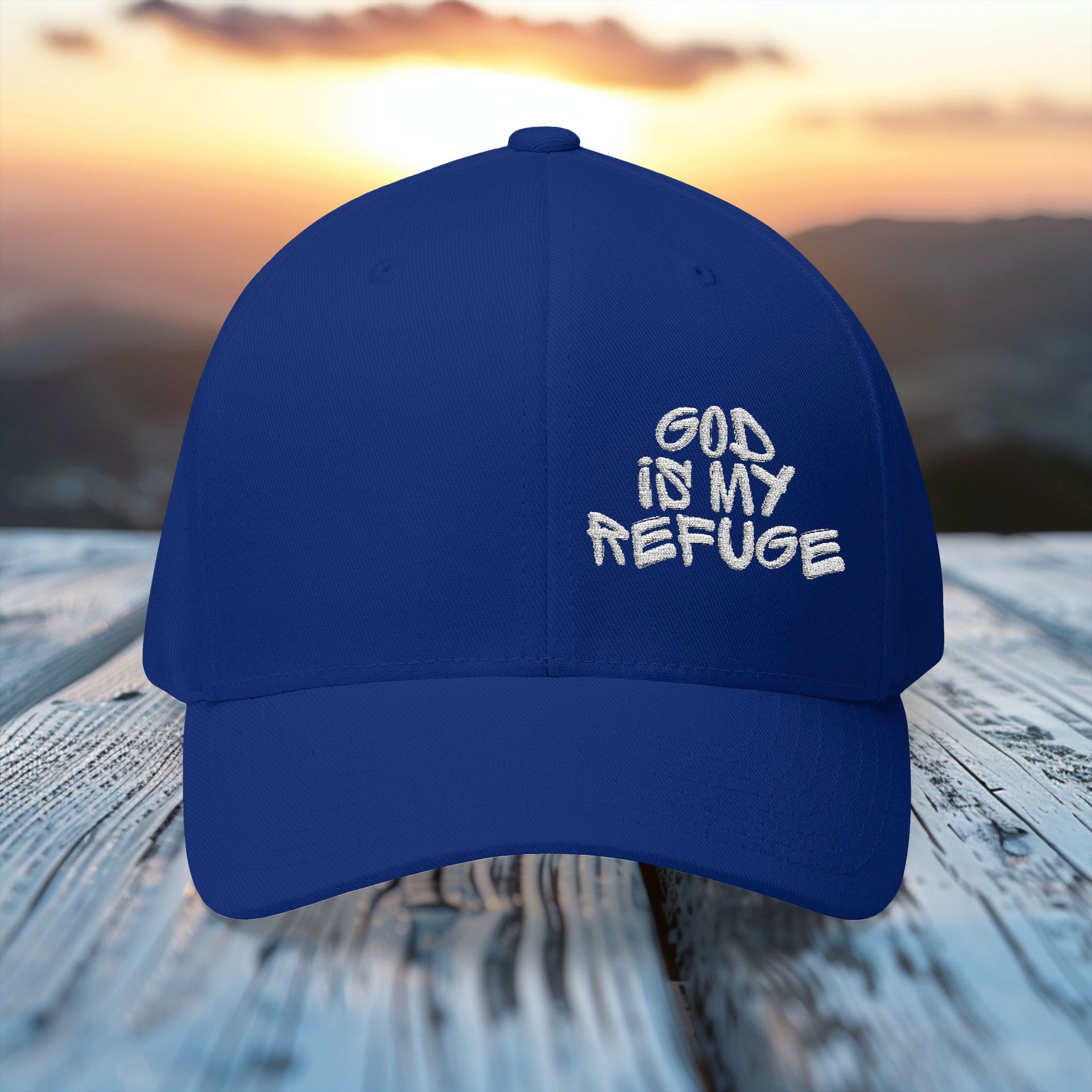God Is My Refuge Flexfit Hat - My Faith My Father