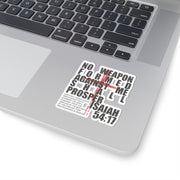 Isaiah 54:17 Kiss-Cut Sticker - My Faith My Father
