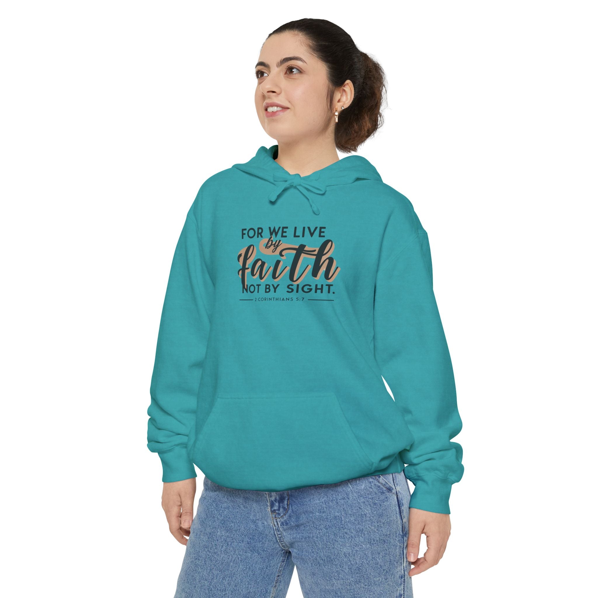 For We Live By Faith Not By Sight Unisex Relaxed Fit Hoodie