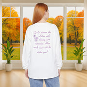 Lilies Unisex Relaxed Fit Long Sleeve T-Shirt - My Faith My Father