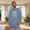 Pray + Cross Unisex Relaxed Fit Long Sleeve T-Shirt - My Faith My Father