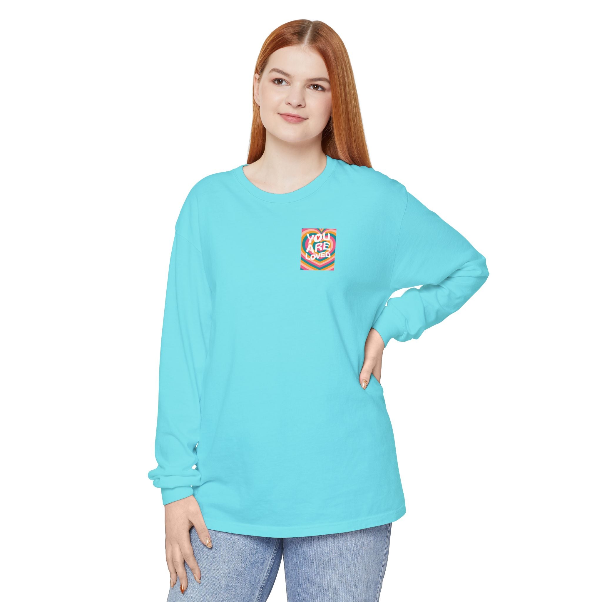 You Are Loved Retro Unisex Relaxed Fit Long Sleeve T-Shirt