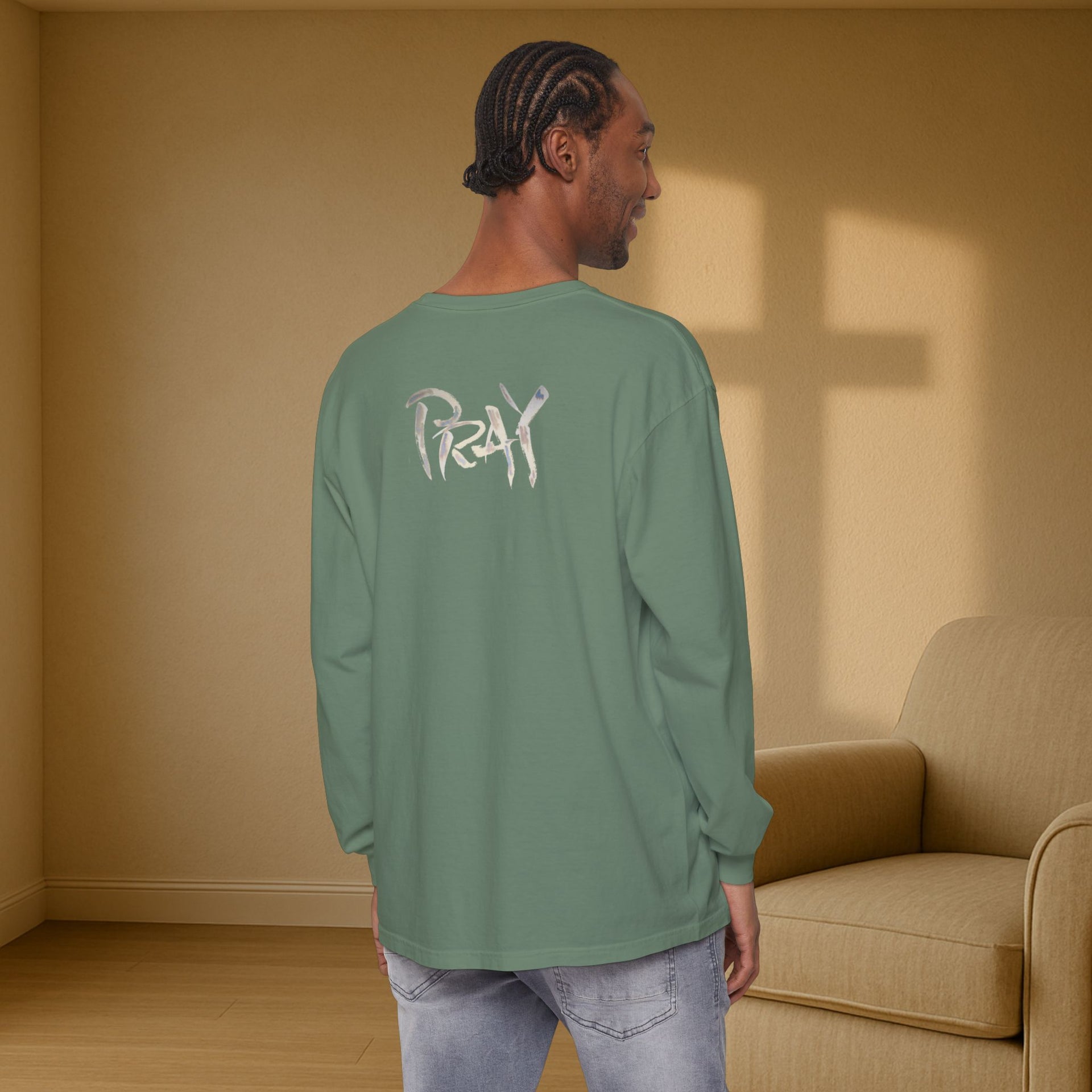 PRAY Unisex Relaxed Fit Long Sleeve T-Shirt - My Faith My Father