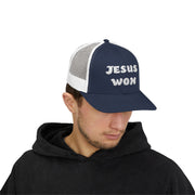 Jesus Won Snapback Trucker Hat - My Faith My Father