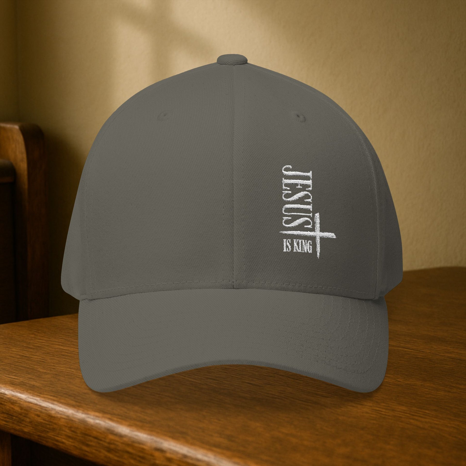 Jesus Is King Flexfit Hat - My Faith My Father