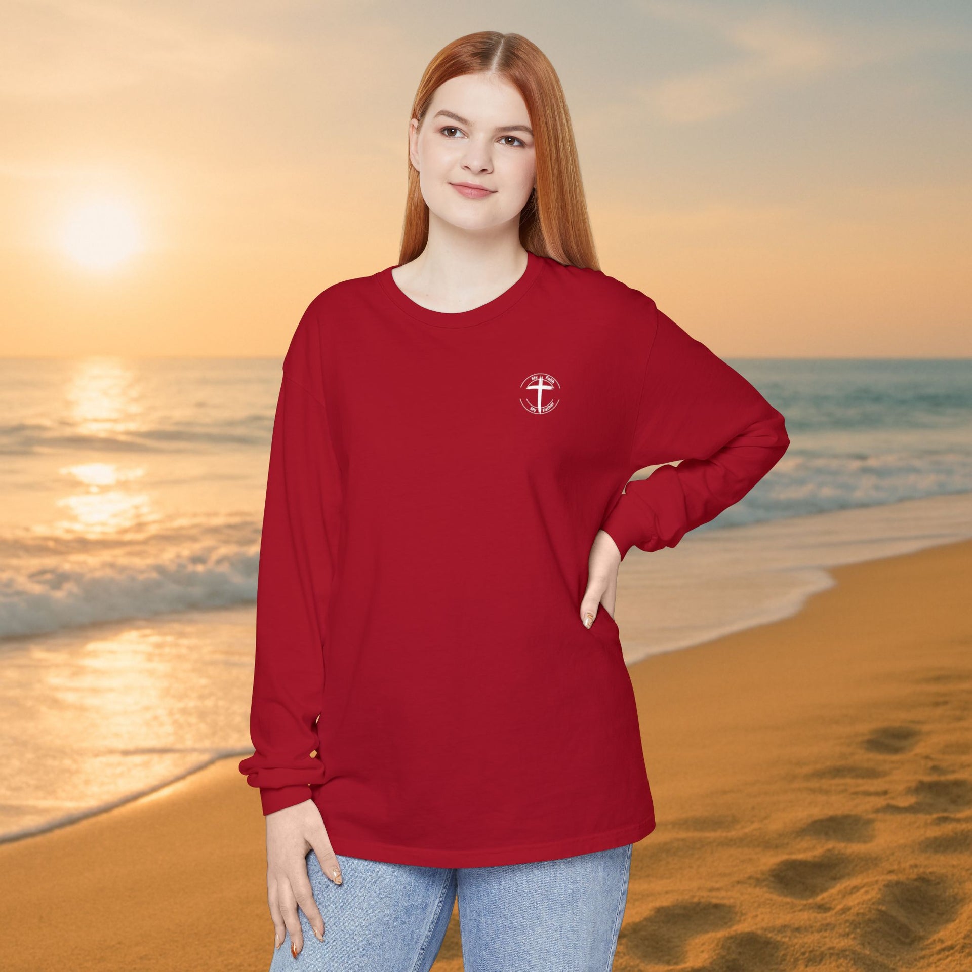 All I Need Unisex Relaxed Fit Long Sleeve T-Shirt - My Faith My Father