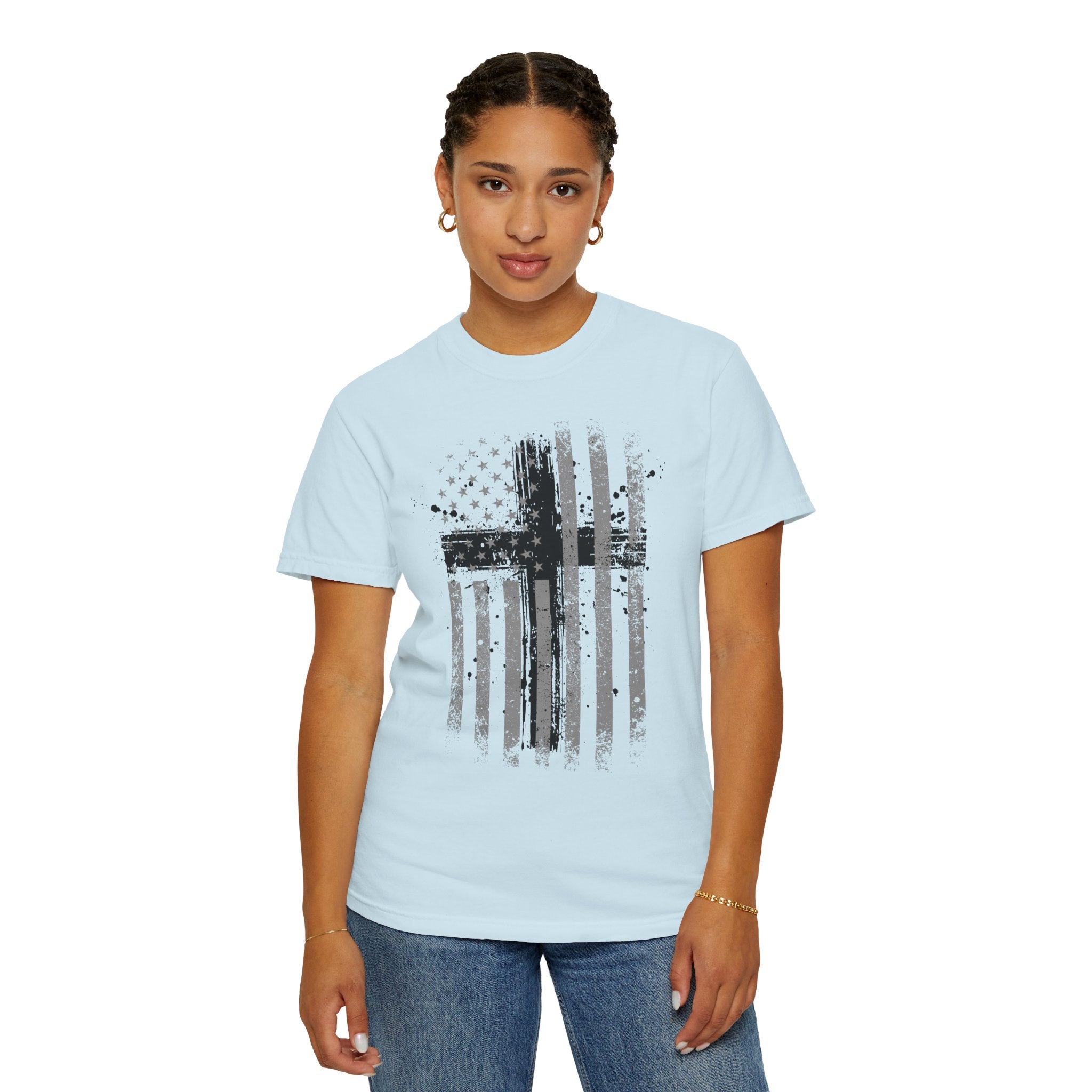 Flag With Cross Faith Unisex Relaxed Fit T-Shirt
