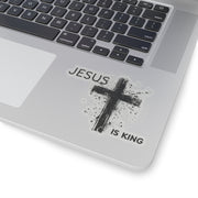 Jesus Is King Kiss-Cut Stickers - My Faith My Father