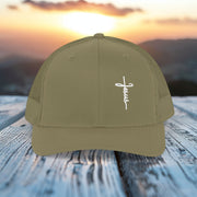 Jesus Cross Snapback Trucker Hat - My Faith My Father