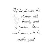 Lilies Kiss-Cut Stickers - My Faith My Father