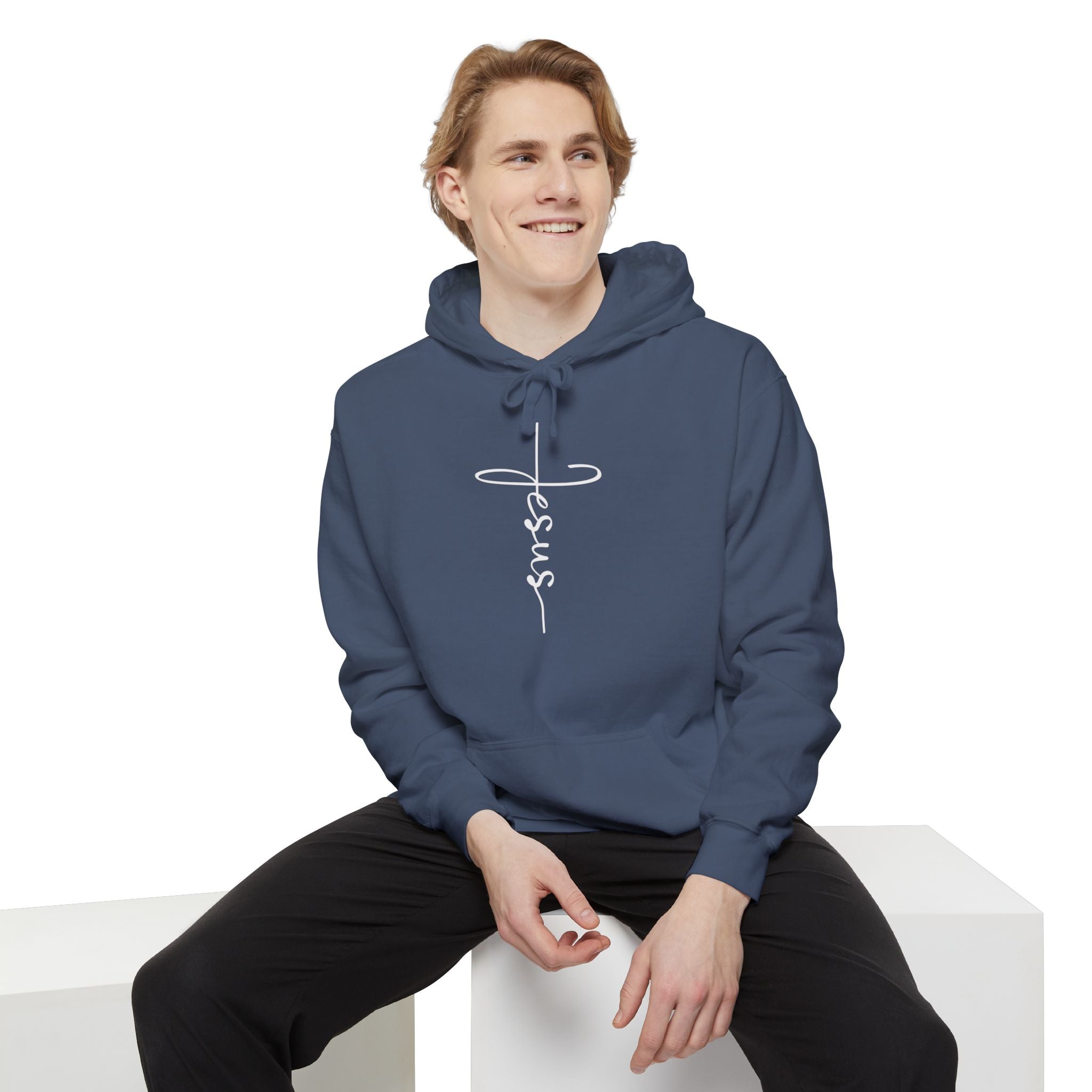 Jesus Cross Unisex Relaxed Fit Hoodie