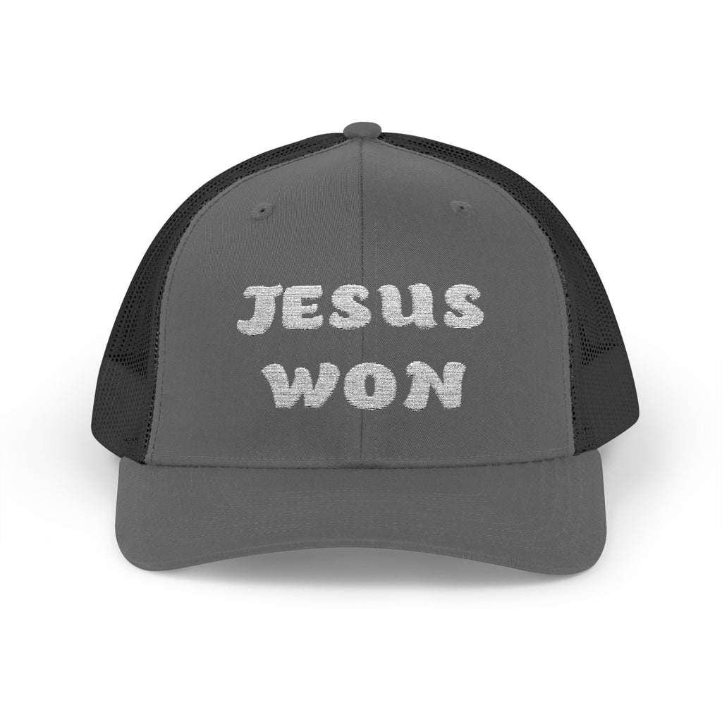 Jesus Won Snapback Trucker Hat - My Faith My Father
