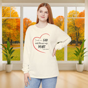 Search Me God Unisex Relaxed Fit Long Sleeve T-Shirt - My Faith My Father