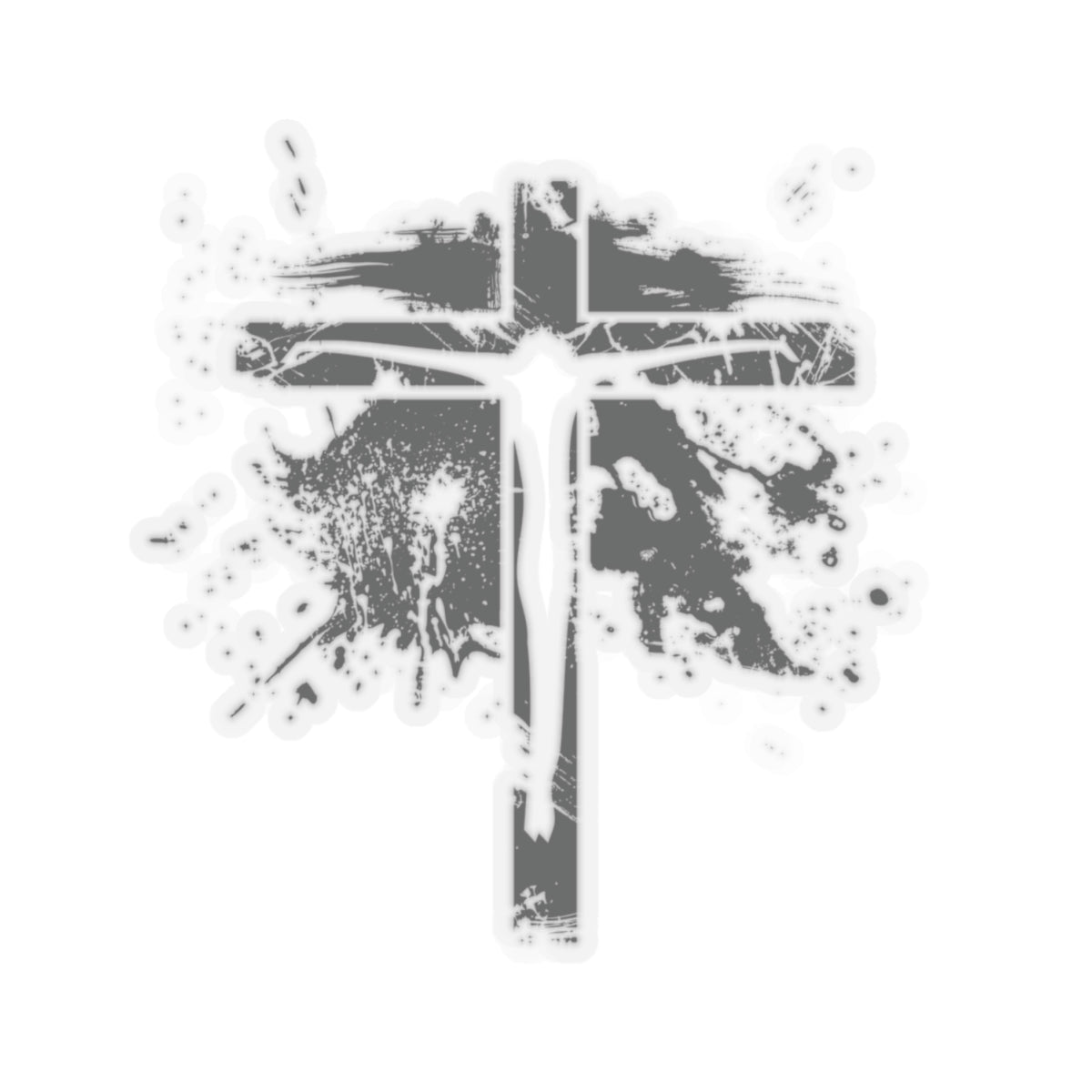 Jesus On Cross Kiss-Cut Stickers - My Faith My Father