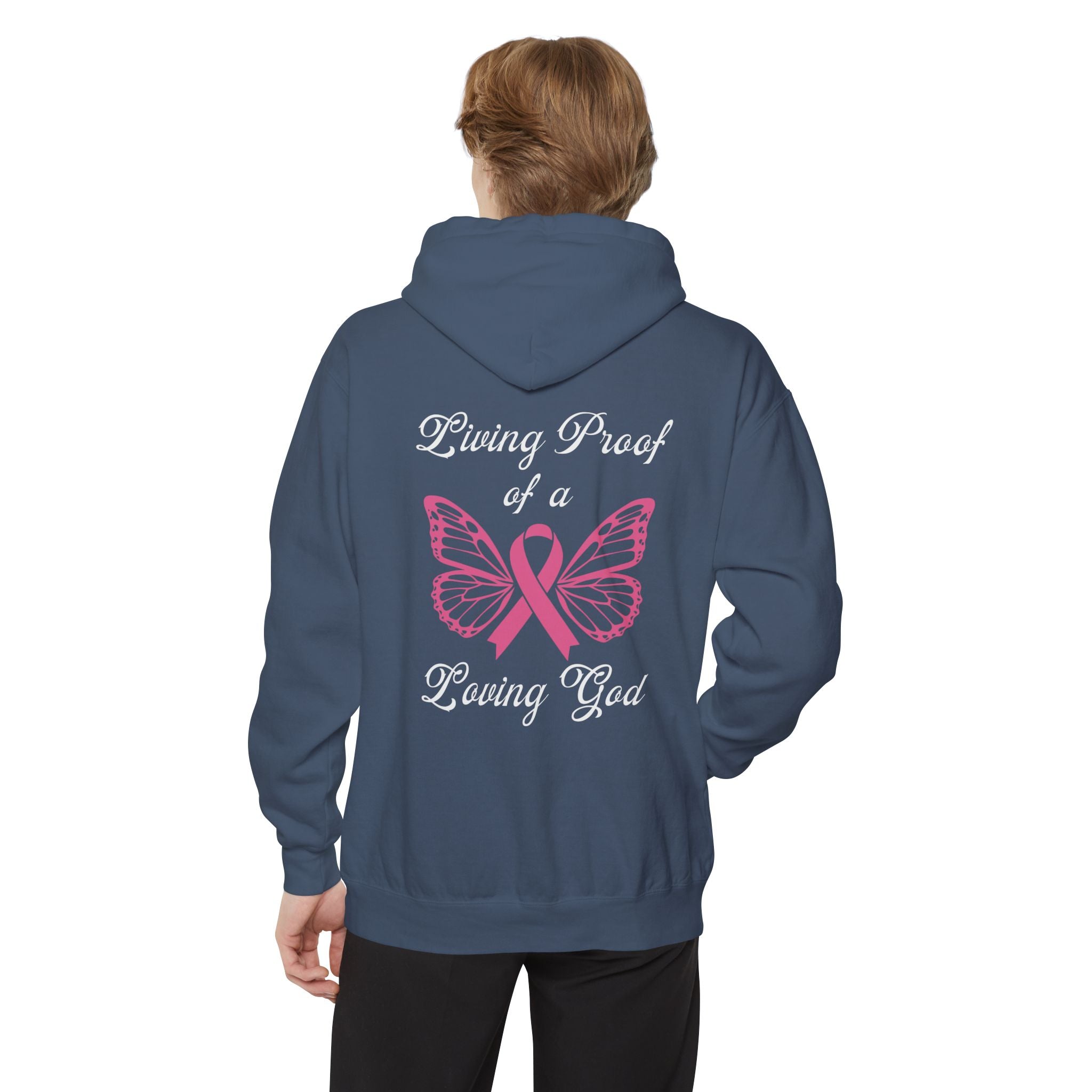 Living Proof Of A Loving God Butterfly Unisex Relaxed Fit Hoodie