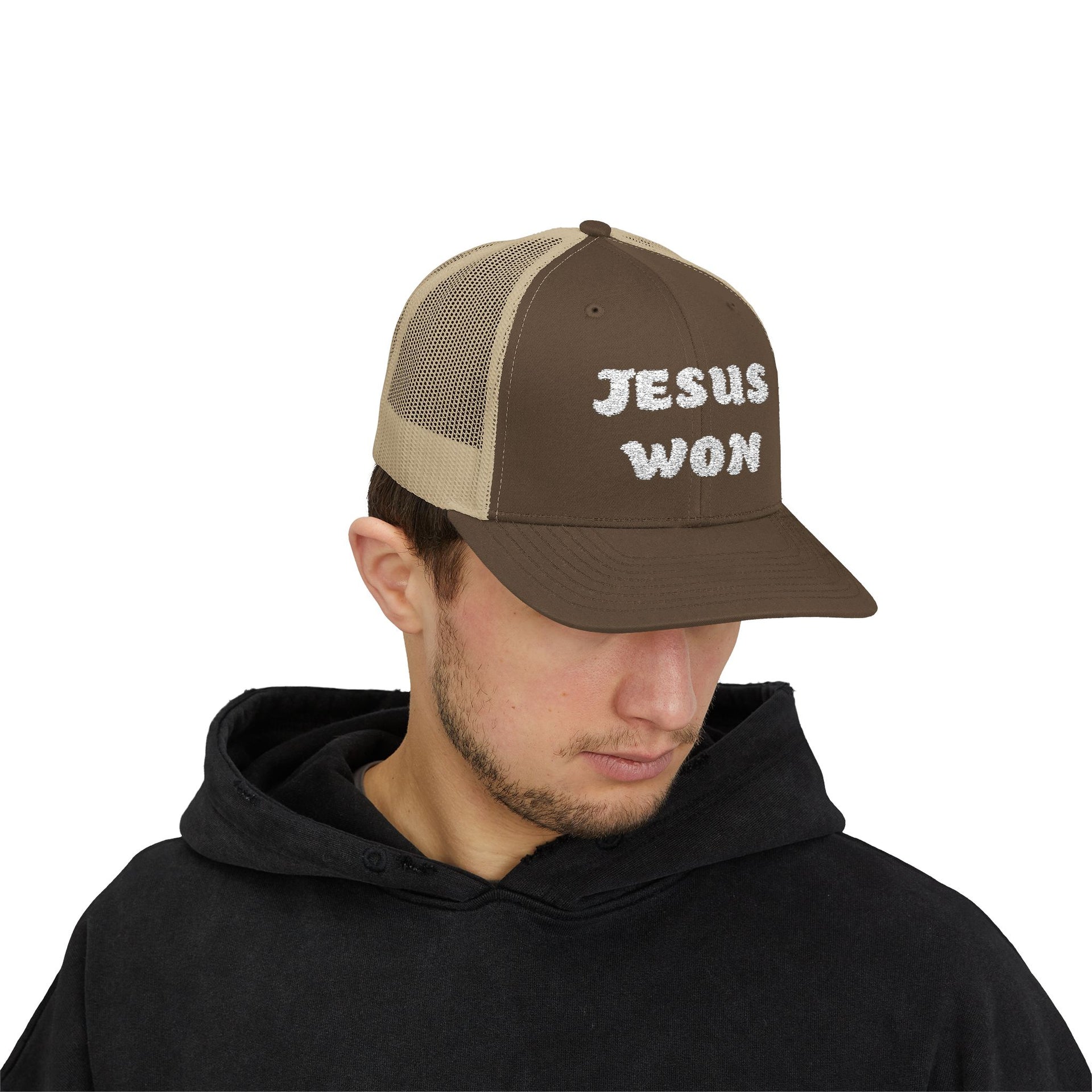 Jesus Won Snapback Trucker Hat - My Faith My Father