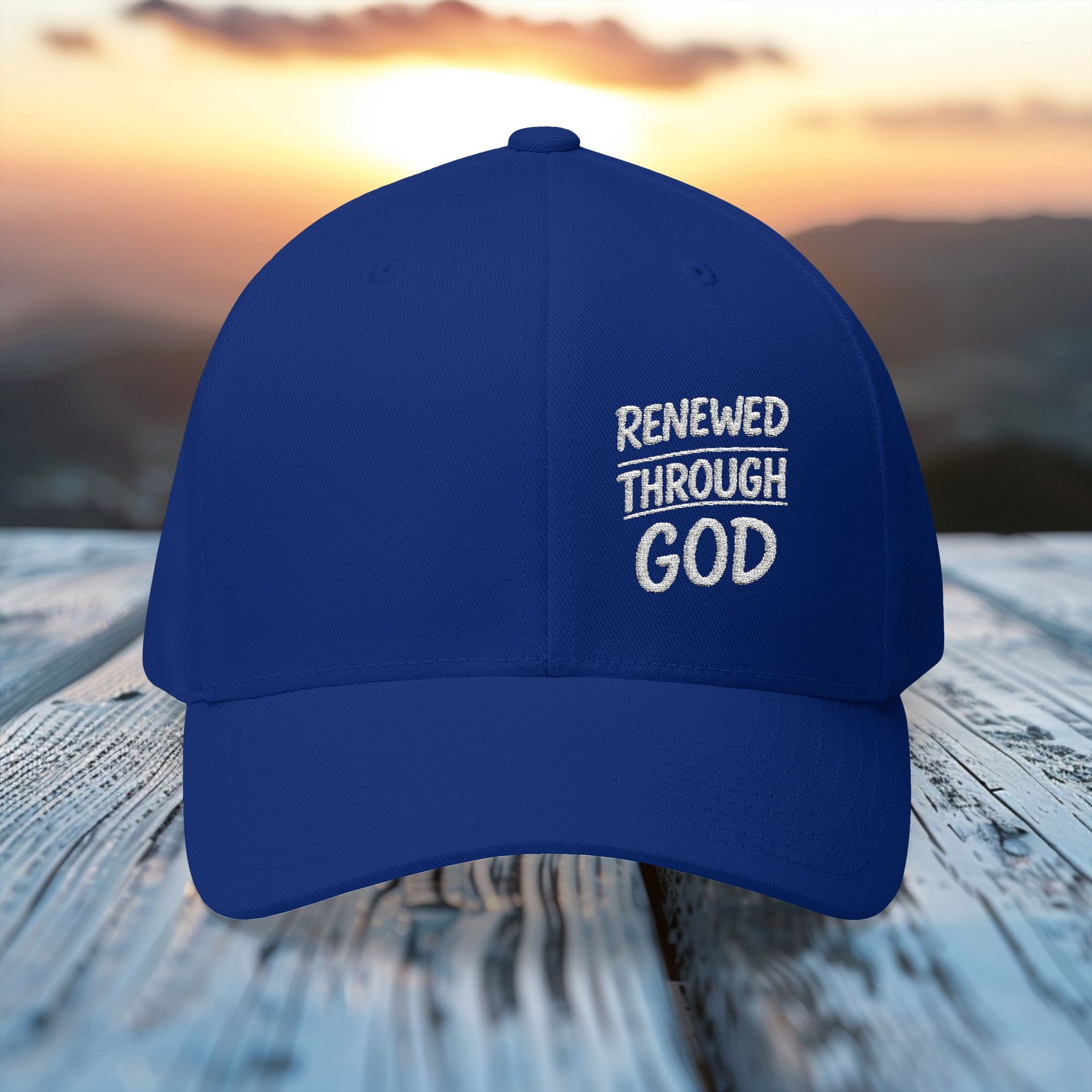Renewed Through God Flexfit Hat - My Faith My Father