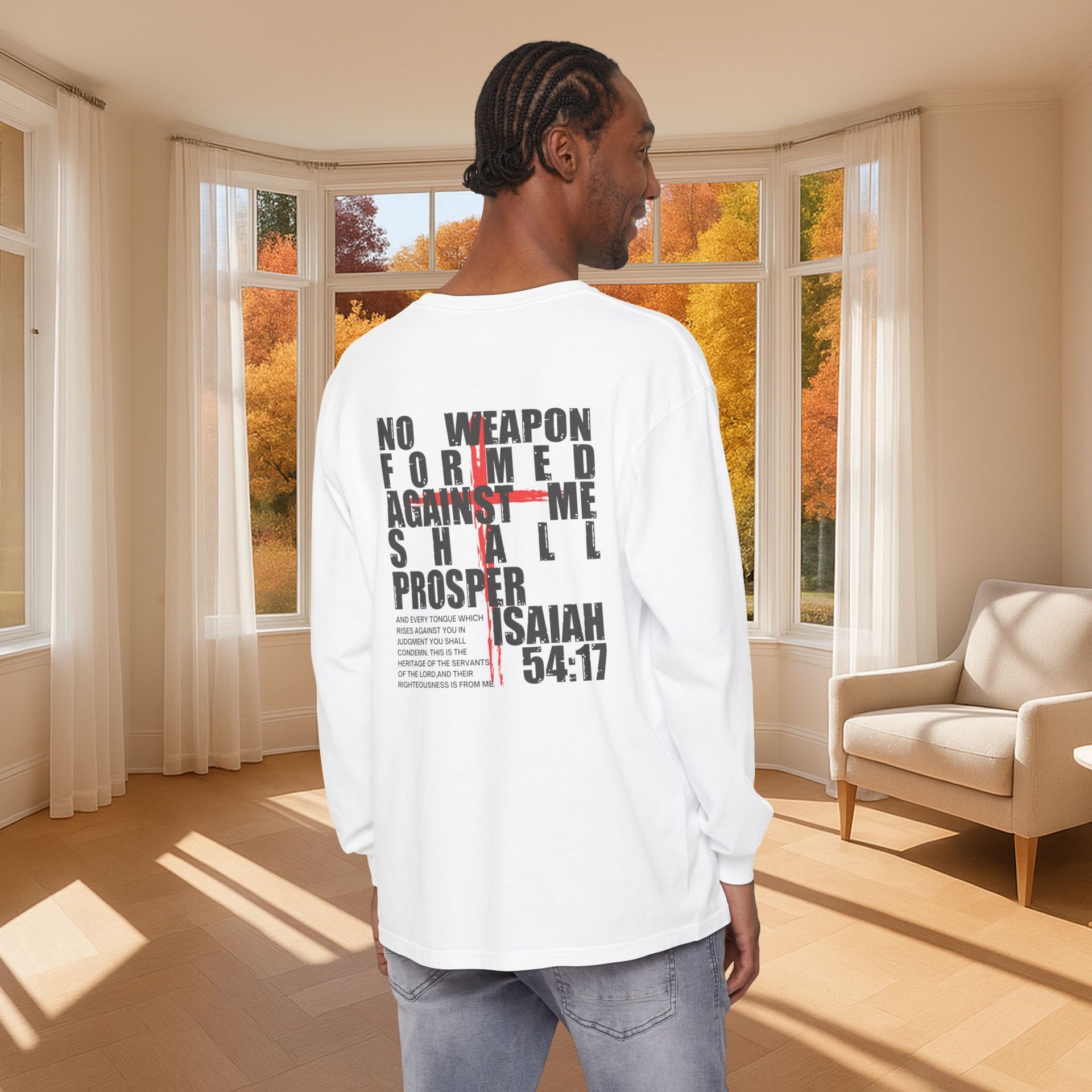 Isaiah 54:17 Unisex Long Sleeve T-Shirt - My Faith My Father
