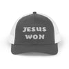 Jesus Won Snapback Trucker Hat - My Faith My Father