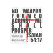 Isaiah 54:17 Kiss-Cut Sticker - My Faith My Father